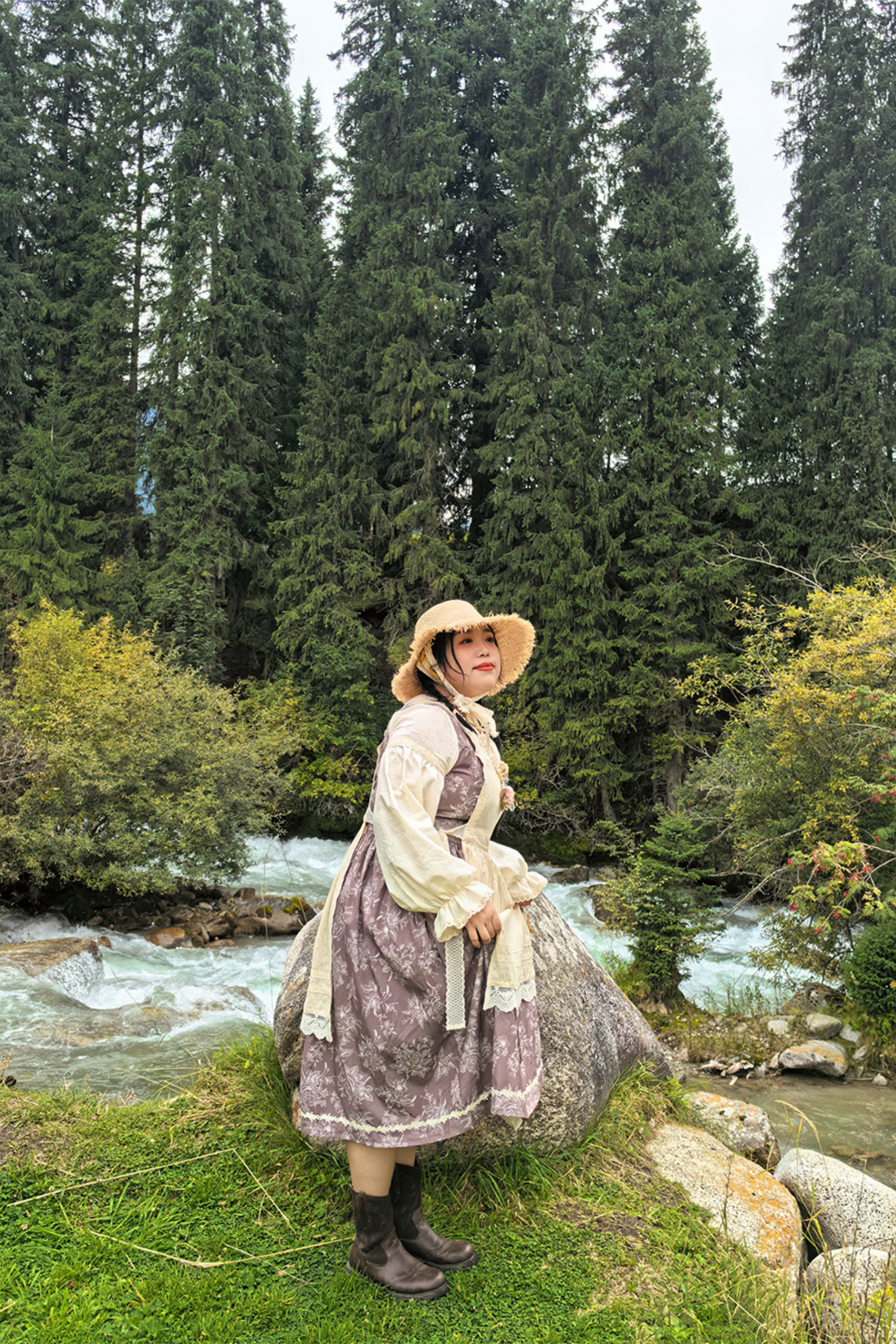 スケッチワイルドローズエレガントロリータドレス