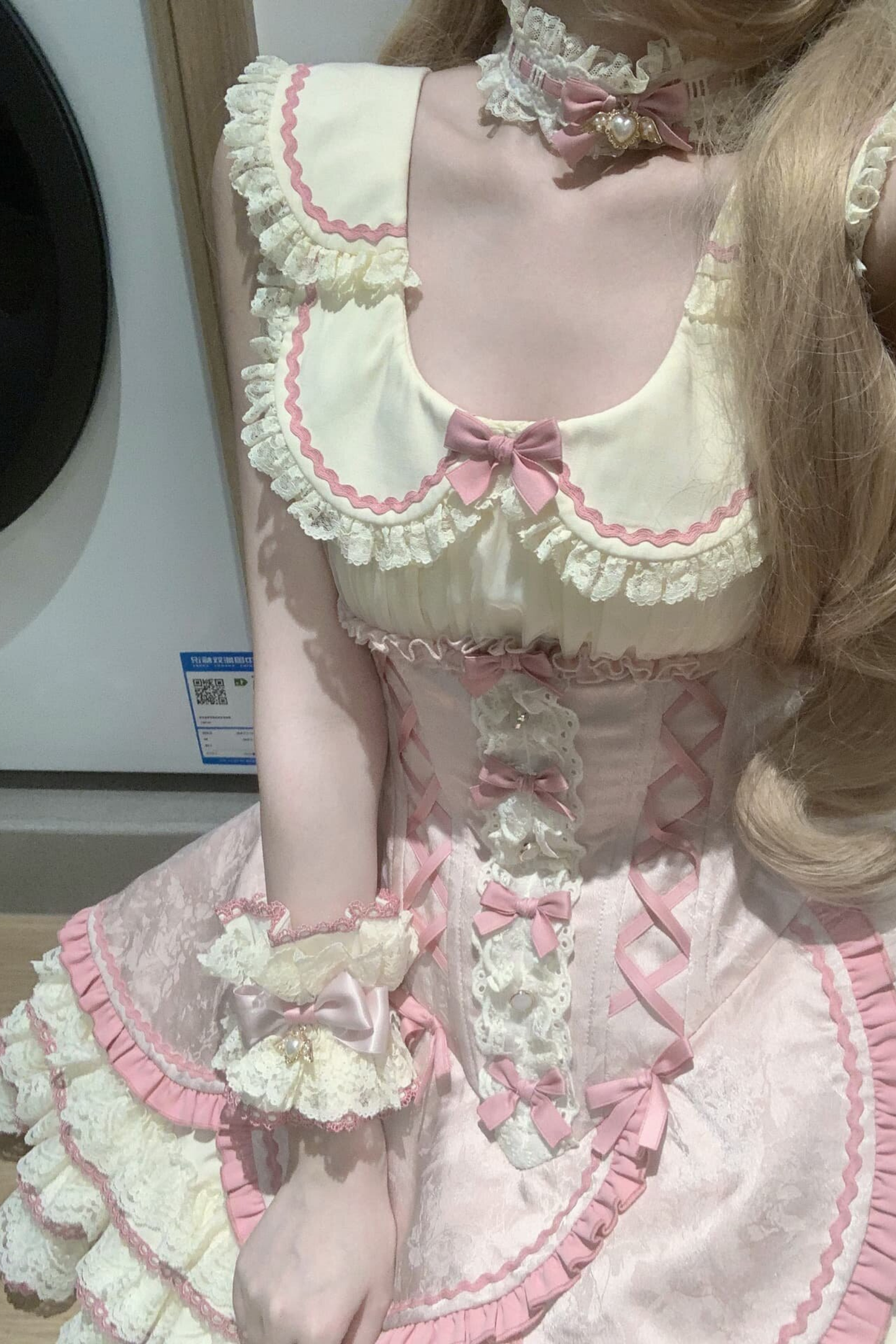 Magical Girl Lolita Dress + Bonnet + Pendant + Sleeves