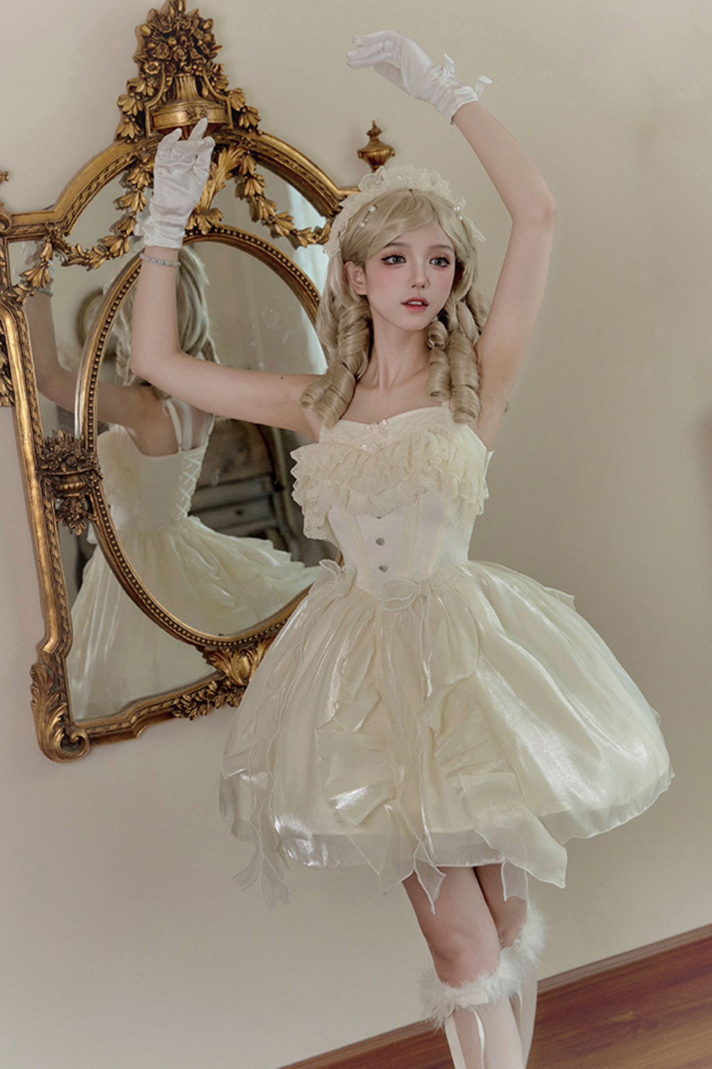 Kura Waist Soft Fishbone Summer Lolita