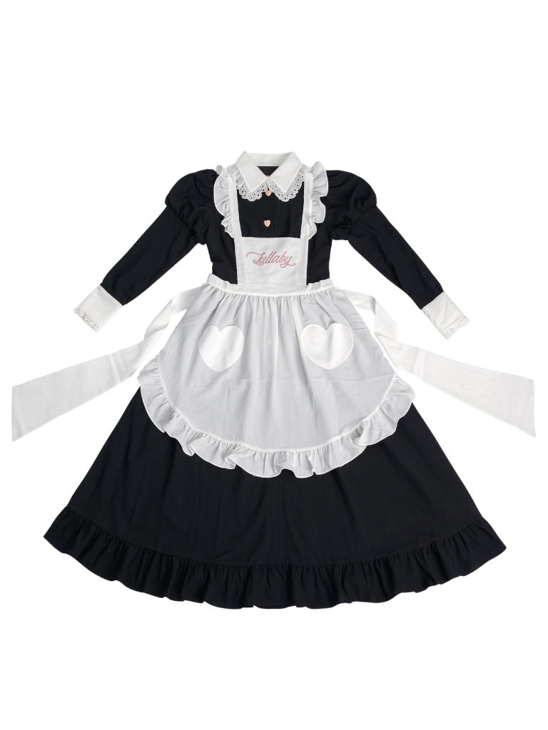 Long Volume Dress + Maid Frill Aplon [Reservation Product]