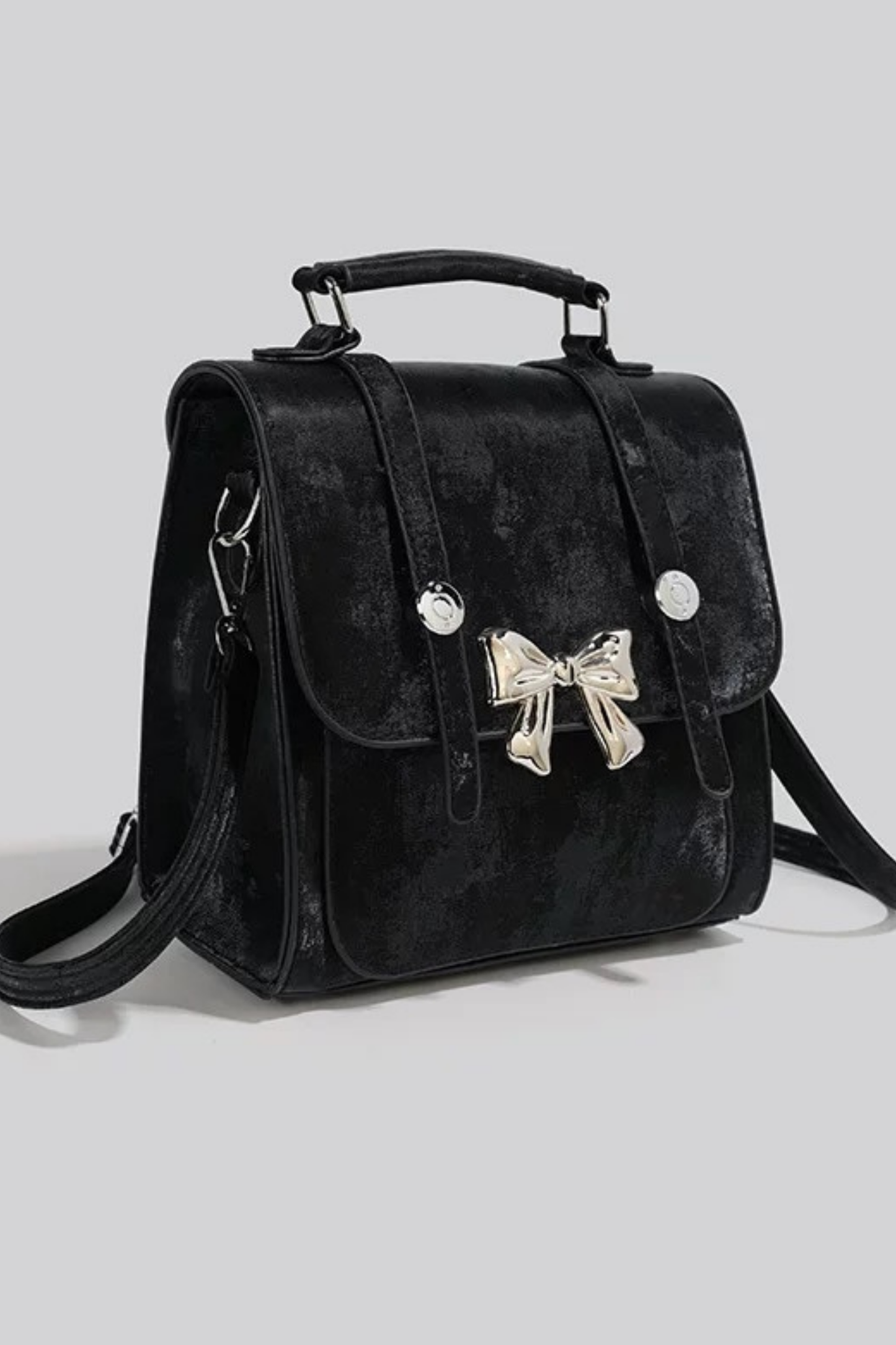 Silver ribbon Y2K bag