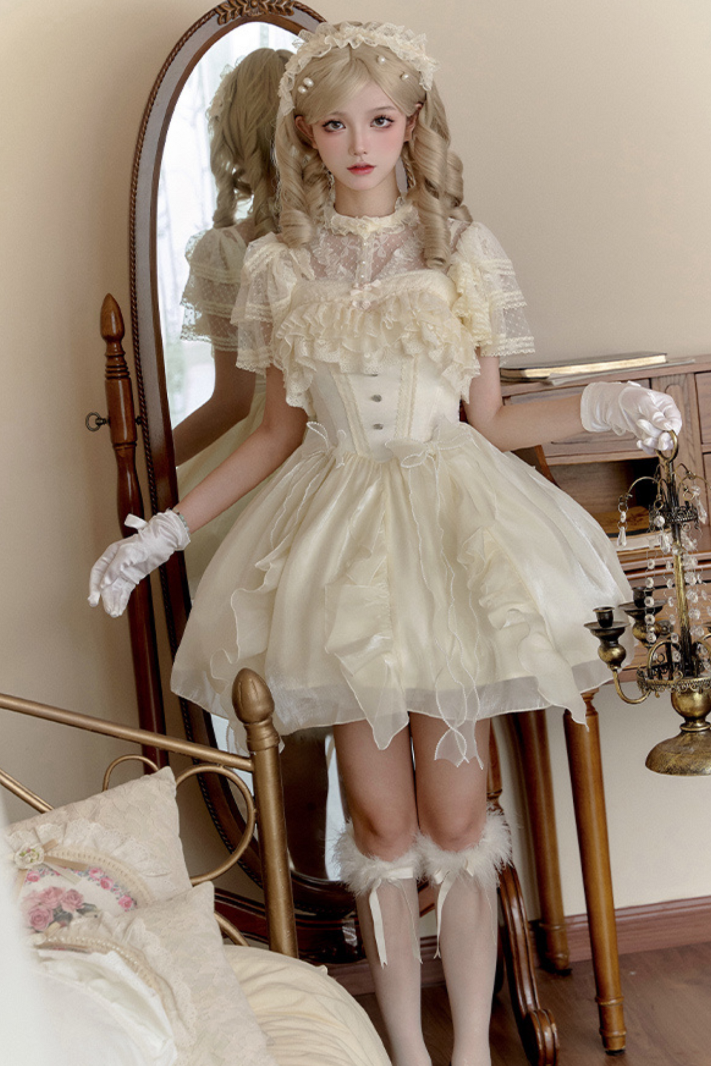 Kura Waist Soft Fishbone Summer Lolita