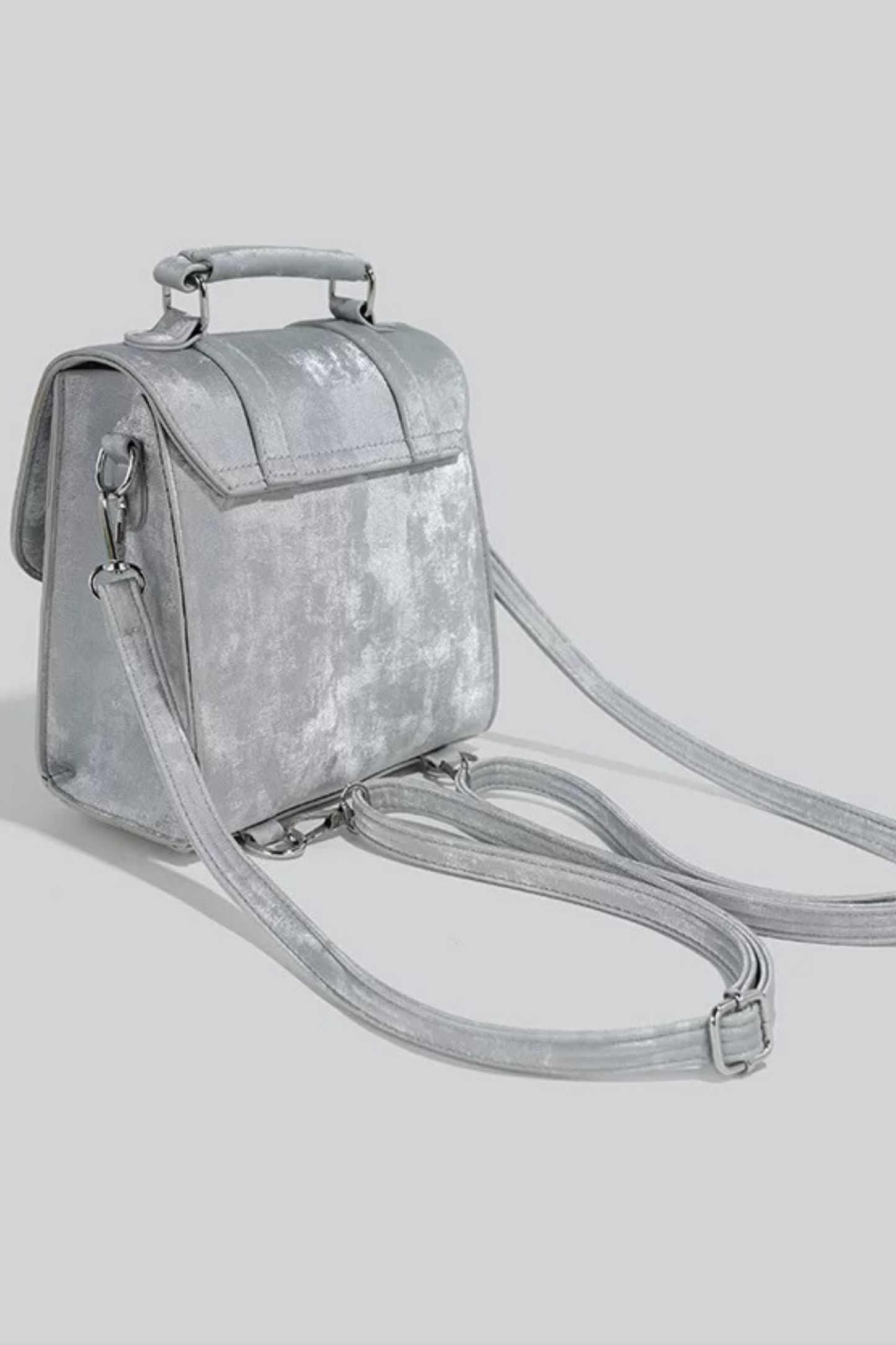 Silver ribbon Y2K bag