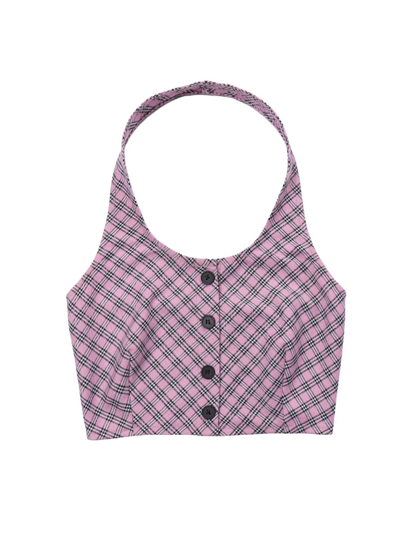 Puff Sleeve Shirt + Neck Strap Bustier 