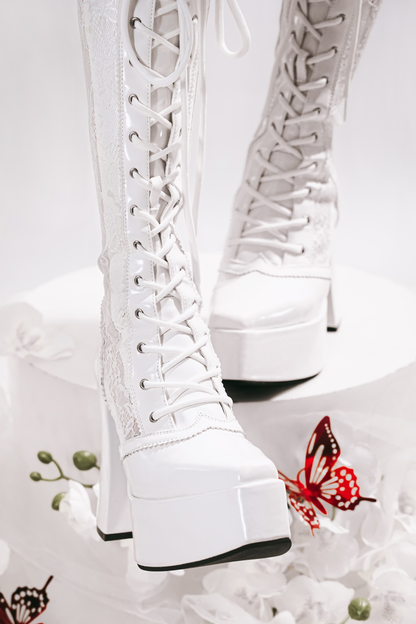 デーモンハンターナイトレースアップブーツ