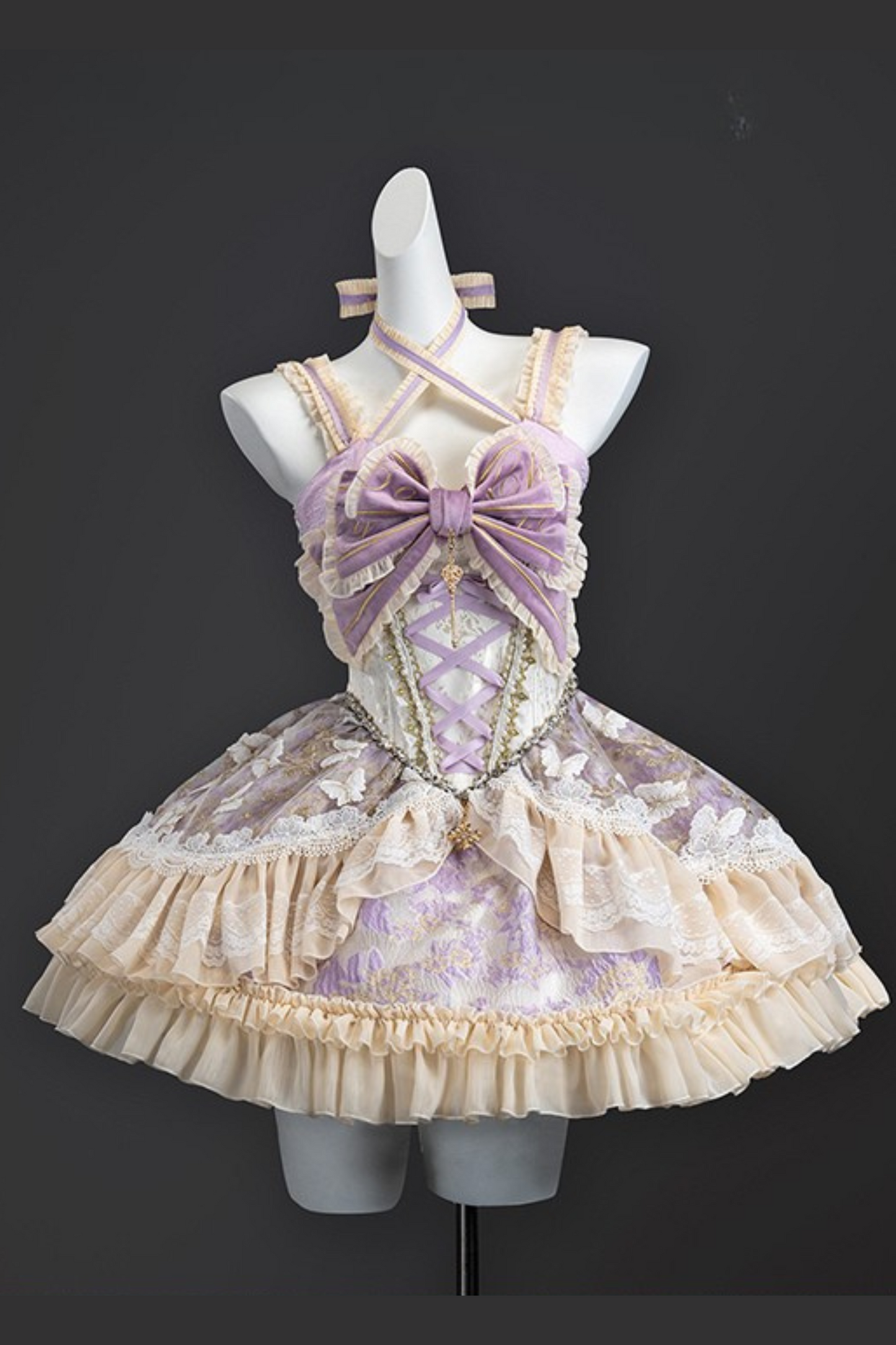 [Reservation Deadline: March 21] Rivet Gift Box Halter Ribbon Dress Setup