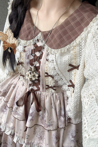 ブニングタイムエレガントロリータドレス+ドールカーディガン