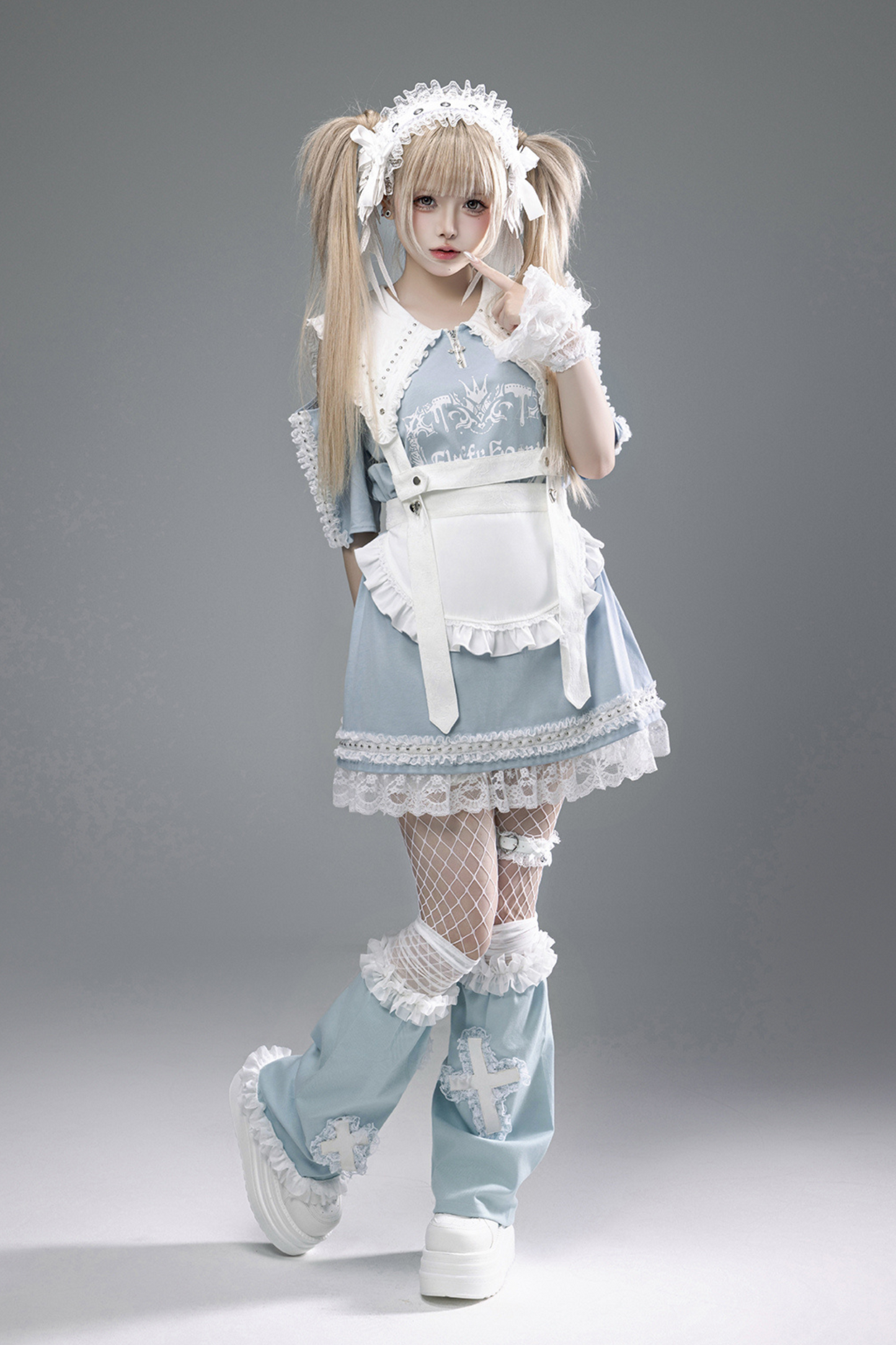 Witch Apprentice Subculture T-shirt Dress + Suspender Apron