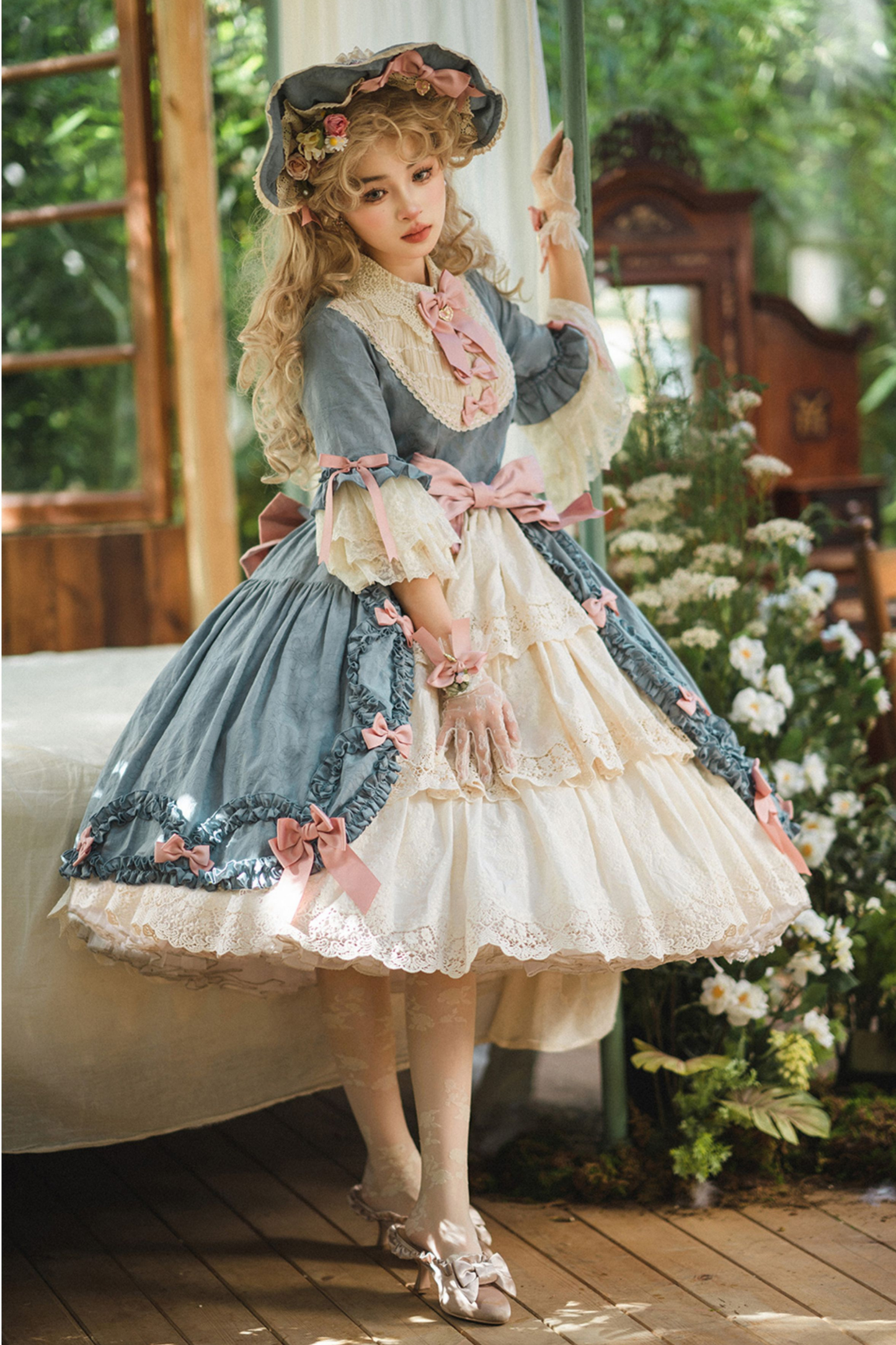 エレガントプリンセススリーブロリータドレス