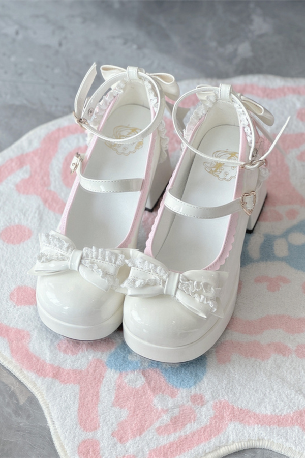 Frilled Ribbon Lolita Shoes
