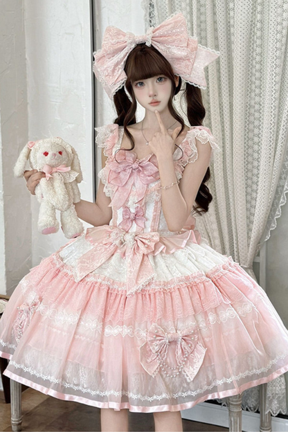 Sweet Princess Lolita Dress + Big Headband