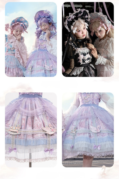 【予約商品】ペガサスガーデンチュールカーテンバードケージサスドレス＋ボンネット