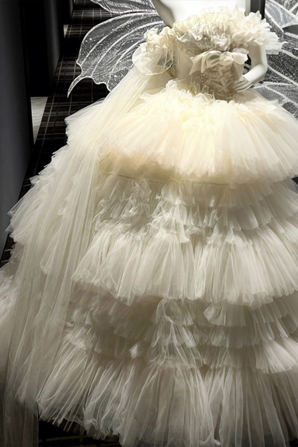 [Pre-order Deadline: March 31] Eternal Gemstone Wedding Skirt + Shawl + Sleeves + Veil + Tail