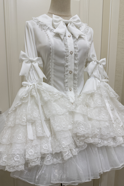 プリンセスリボンフリルスリーブシャツ