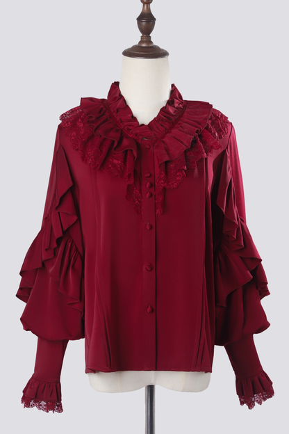 [2월 16일 예약마감] 클래식 로리타 셔츠 + 언밸런스 스커트 + 피쉬테일 스커트 + 반바지