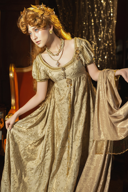 Twilight Elegant Lolita Dress + Shawl + Brooch + Bag