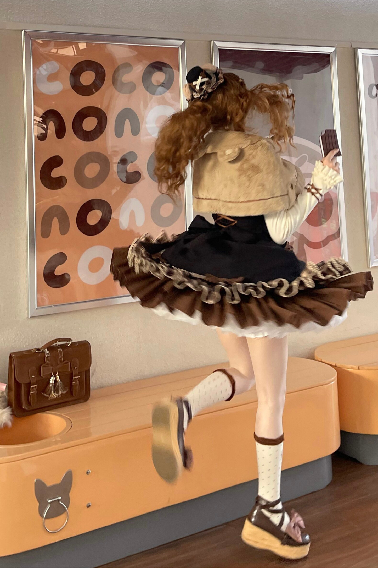 Bear Lolita Jumper Skirt + Top + Cape + Hat