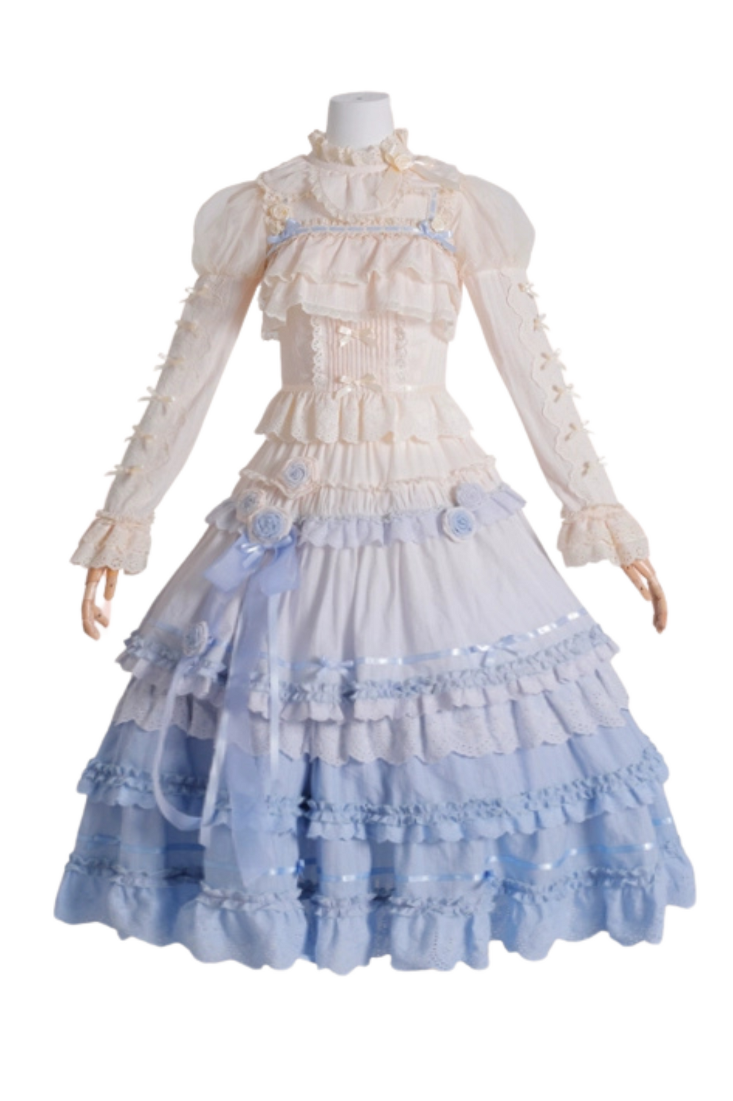 [Reservation Product] Frilled Gradient Princess Lolita Dress Set