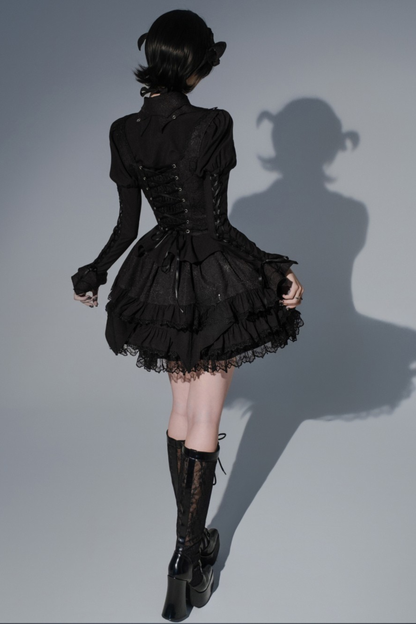 [Deadline for reservations: November 19] Camilla Spider Web Bat Gothic Dark Series Dress Full Set + Setup Full Set