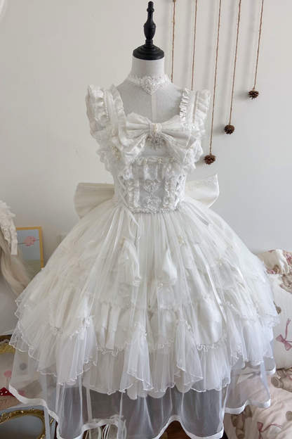 スイートフリルケーキロリータドレス