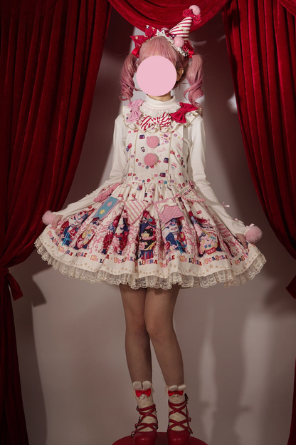 サーカスサスペンダーロリータドレス＋スカート