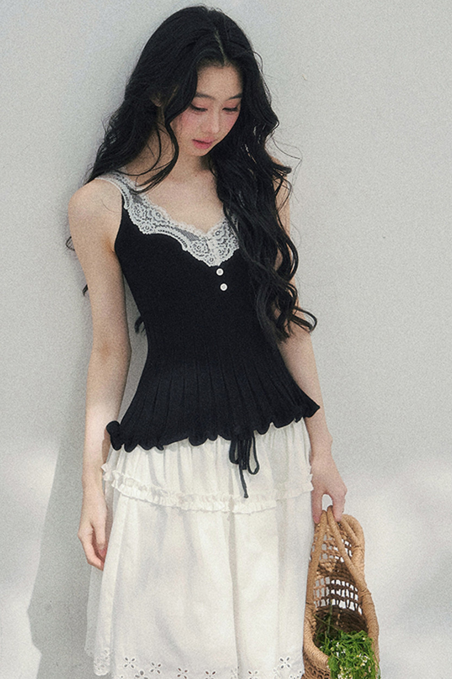 フレンチレースジャケット+キャミソール