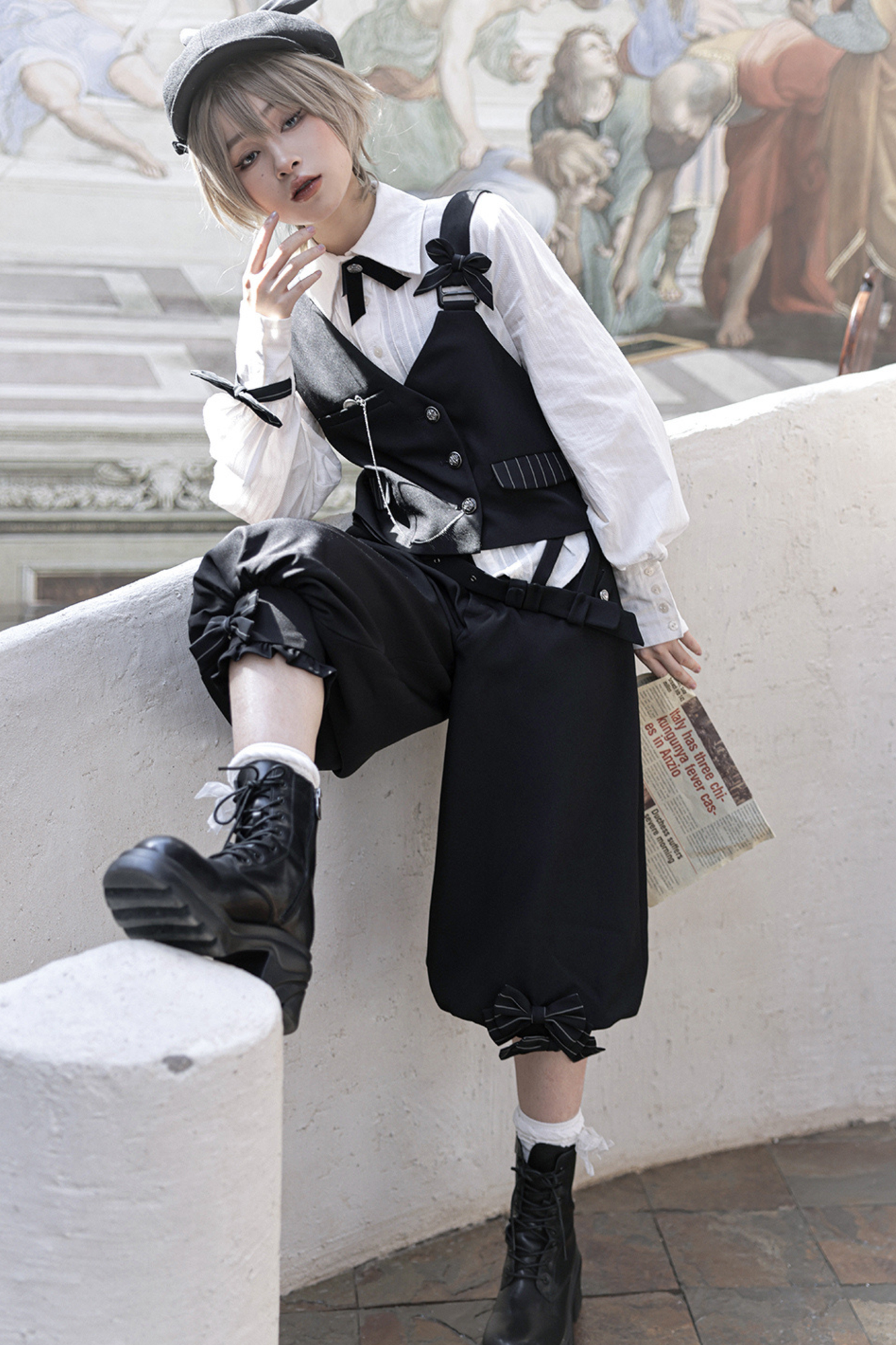 クールシックベスト+シャツ+バルーンパンツ