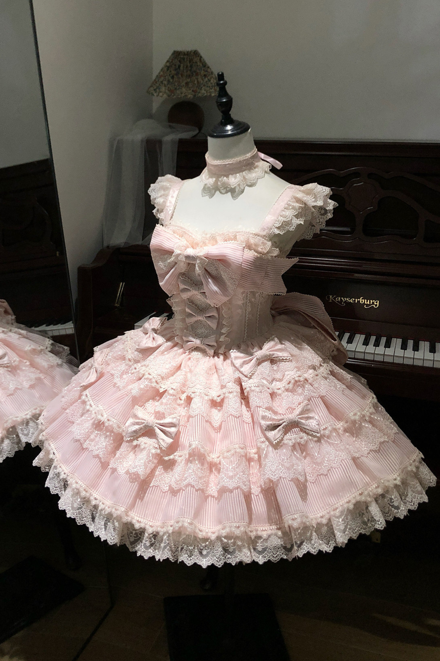 【予約商品】プリンセスバレエケーキロリータドレス+ヘアバンド+ネックレス+スリーブ+テール
