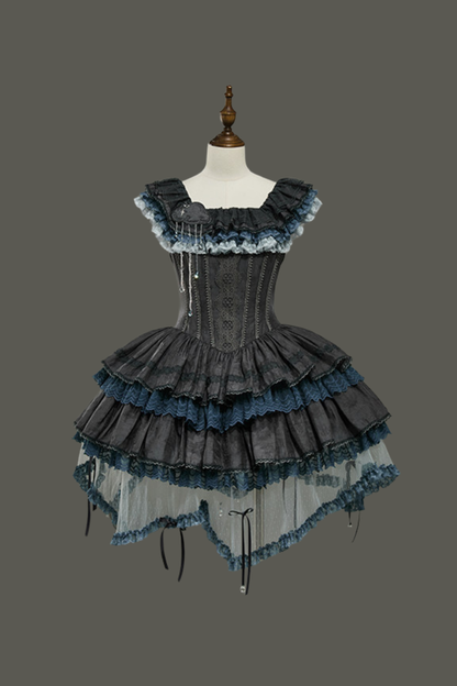 Rainbow Angel Lolita Jumper Skirt + Rainbow Dress + Monochrome Long Dress + Monochrome Jumper Skirt