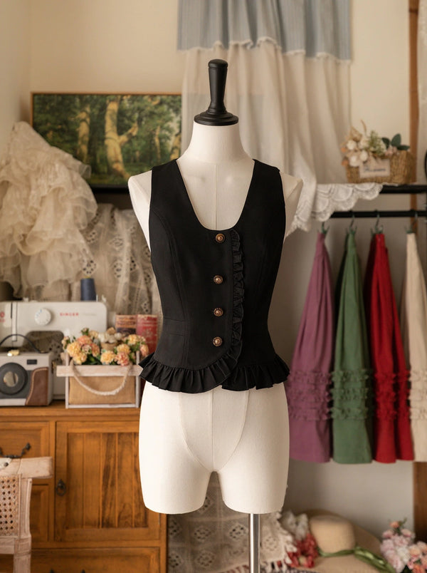 フォレストワードローブ レトロクラシックフリルベスト