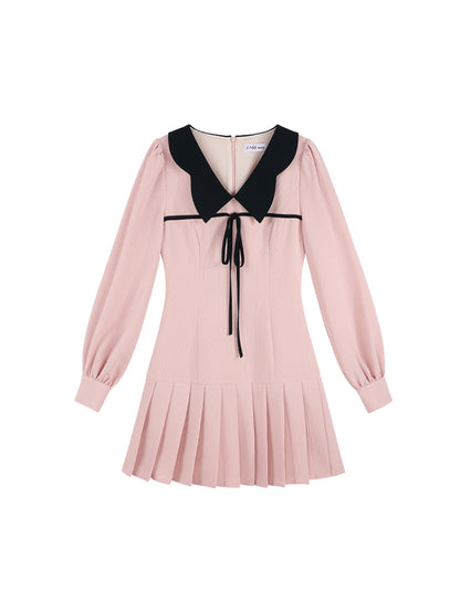 Pink doll Color Priet West Dress