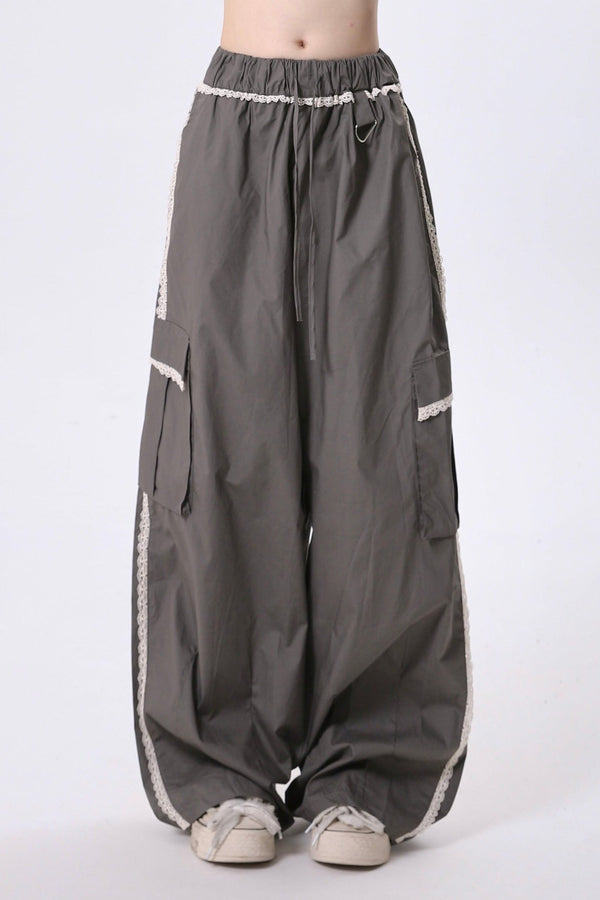 ヴィンテージレースパネルカーゴパンツ