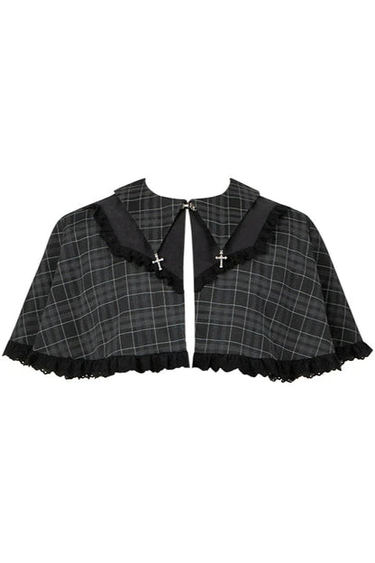 [Reservation product] Gothic School Balloon Volume Skirt+Frill Shirt+Elegant Show