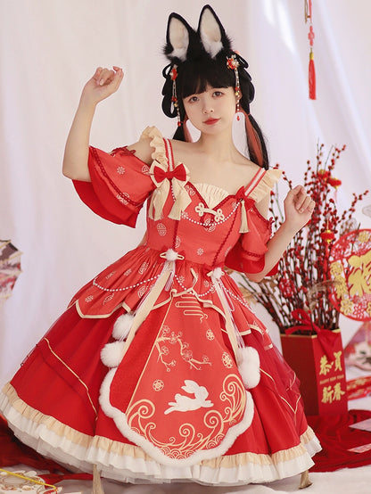 Mao Hare Shun Mei Summer Chinese Lolita Dress