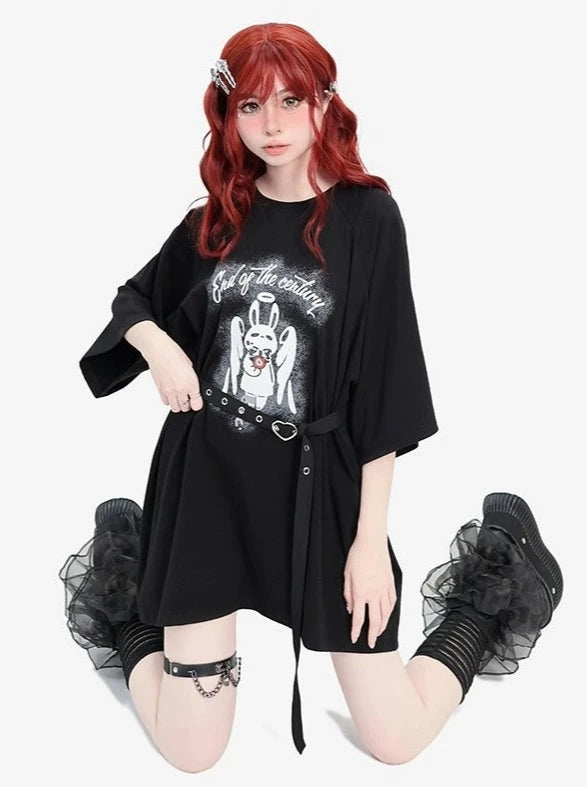 Dark Black Over Loose Top