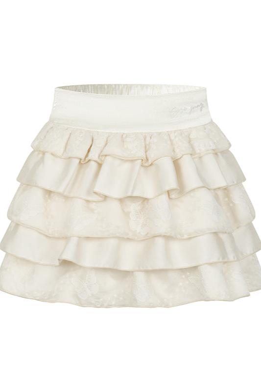 Striped Butterfly Tencel Cake Skirt