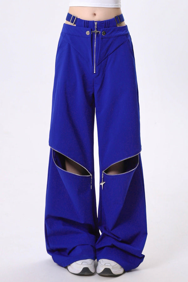 クラインブルーストレートカーゴパンツ