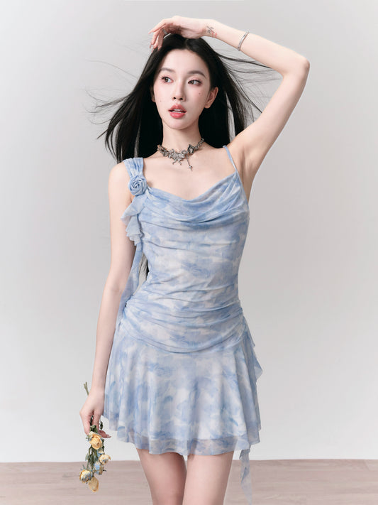 Blue Marble Summer Sweet Camisole Dress