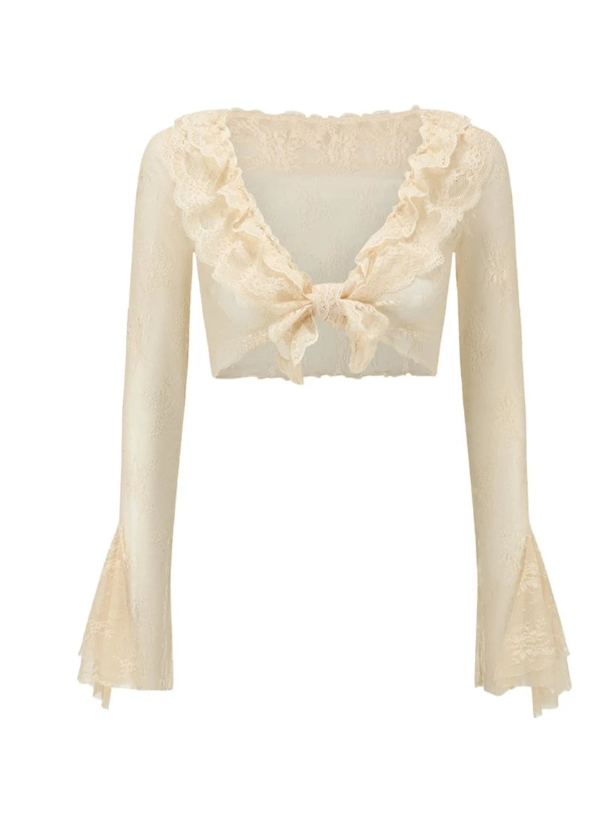 Lace Frill Short Top