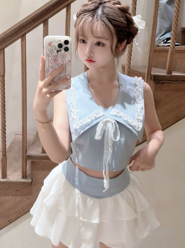 Begg Ribbon Sailor Top + Tutu Skirt