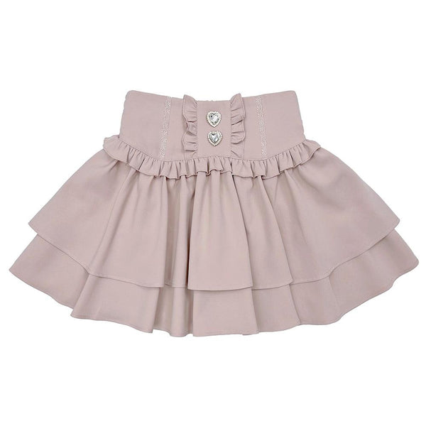 Versatile Double Waist Japanese Skirt