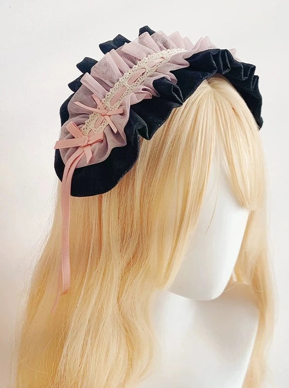 Lace-up Ribbon Lolita Dress + Fairy Inner Skirt + Headband