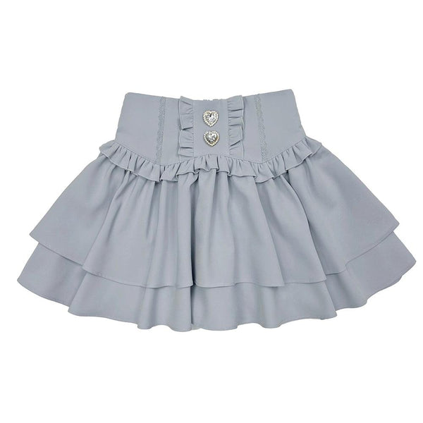 Versatile Double Waist Japanese Skirt
