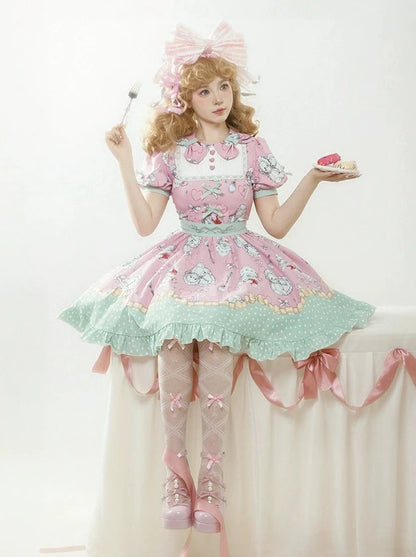 Tea Time Sweet Print Lolita Dress