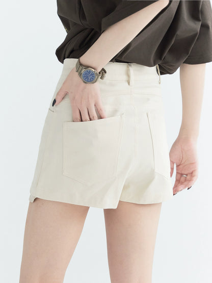 Milky color shorts