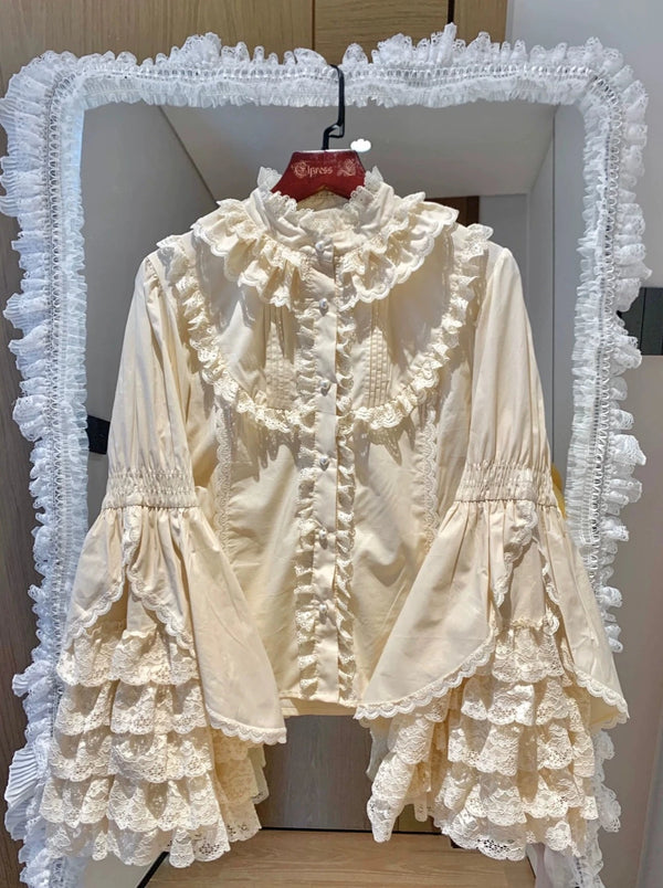 【予約商品】ロリータフリルブラウス