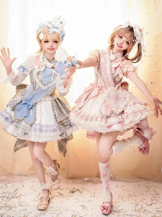 [May 9, 2012 Deadline for reservation] Ribbon Check Little Idol Lolita Dress