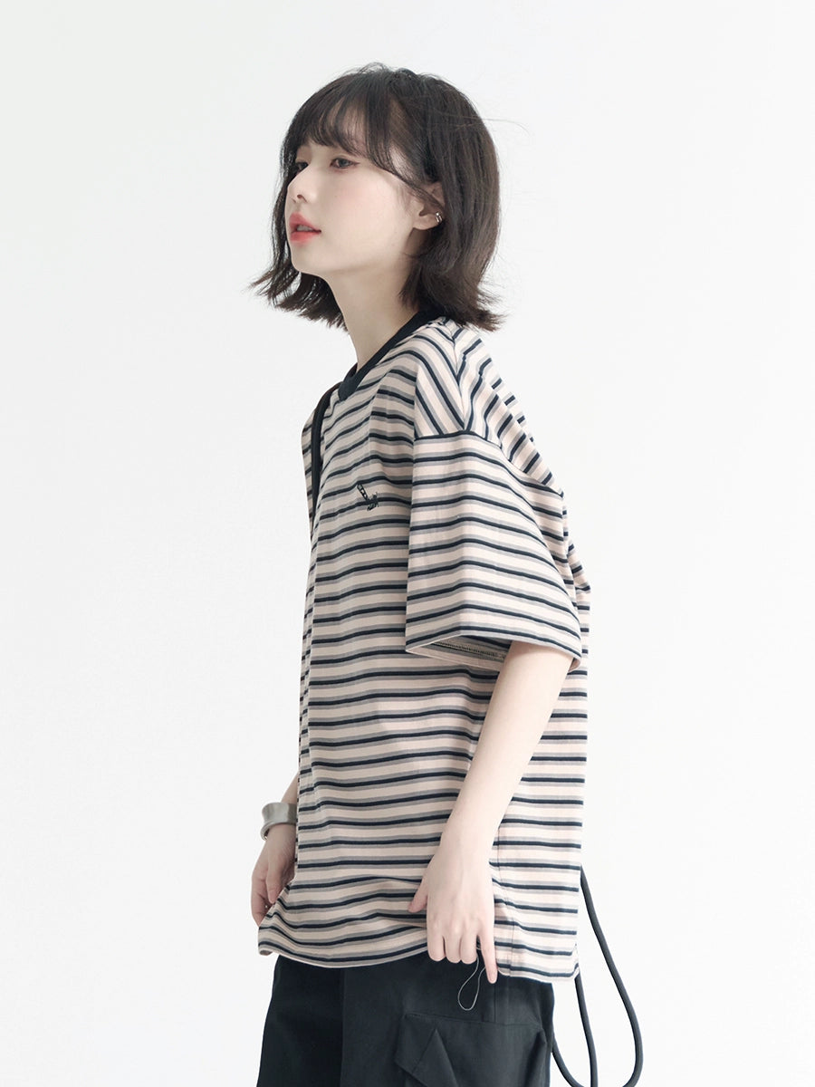 Striped Loose T-Shirt