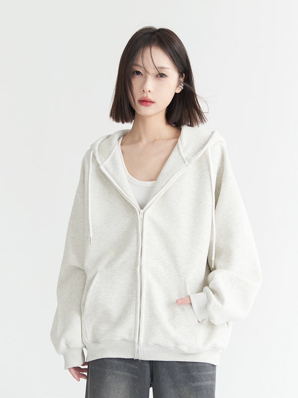 カジュアルフードパーカー