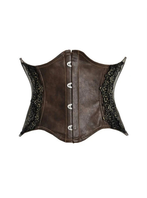 Lettros Team Punk Steel Buckle Lace Waist Corset